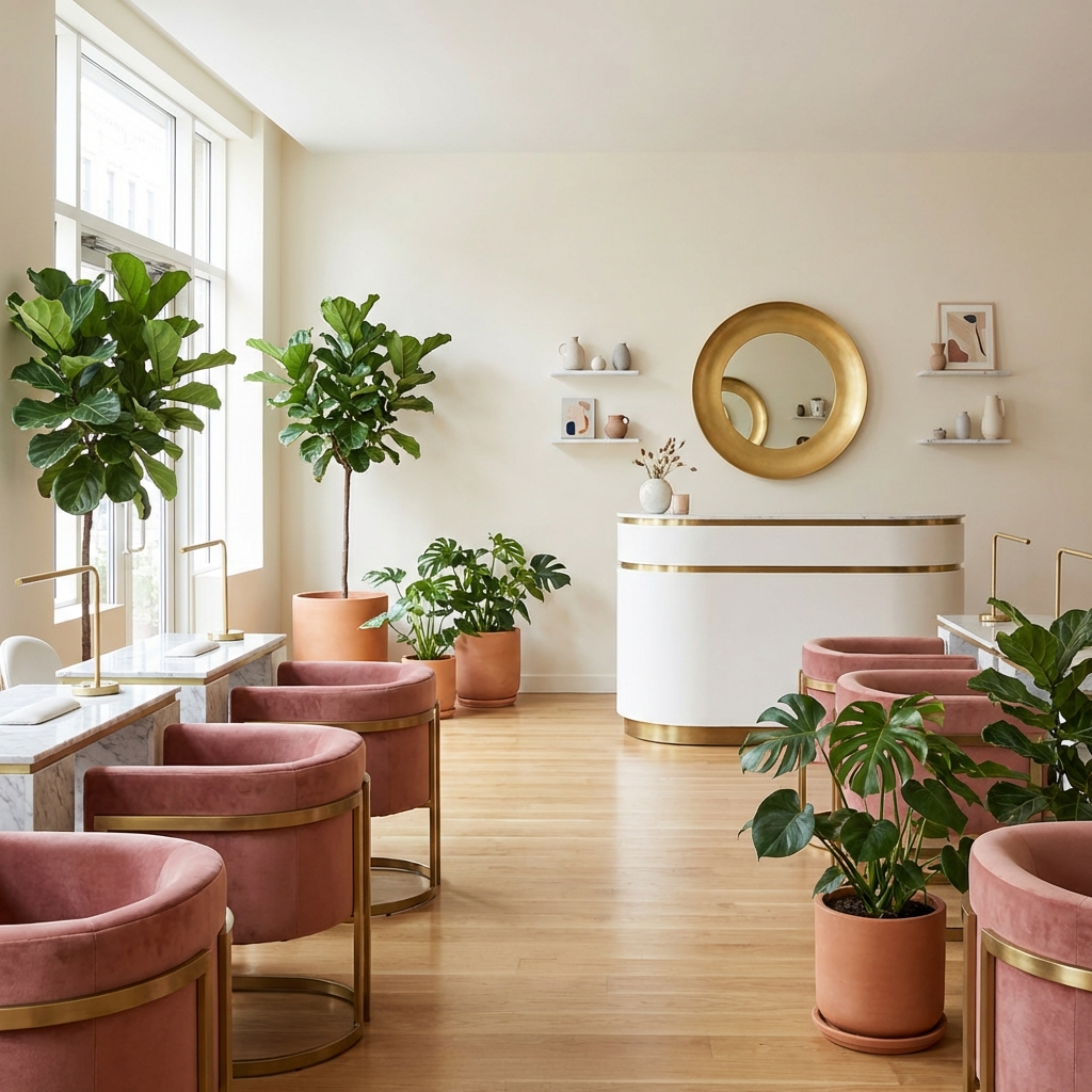 Interior del salón de estética Lumina Beauty Studio